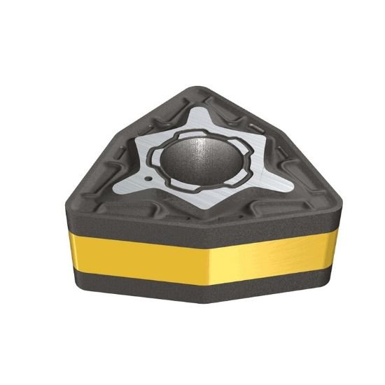 Picture of WNMG431 M3P IC807 Iscar WNMG080404 M3P IC807 Trigon Negative Carbide 0.0160 0.41mm Radius Finishing