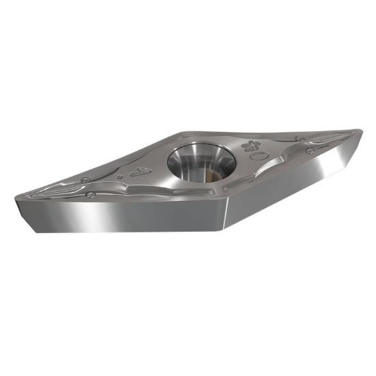 Picture of VCGT130304-MD IC807 Iscar VCGT130304 MD IC807 35.0° Positive Carbide 0.0160 0.41mm Radius Finishing