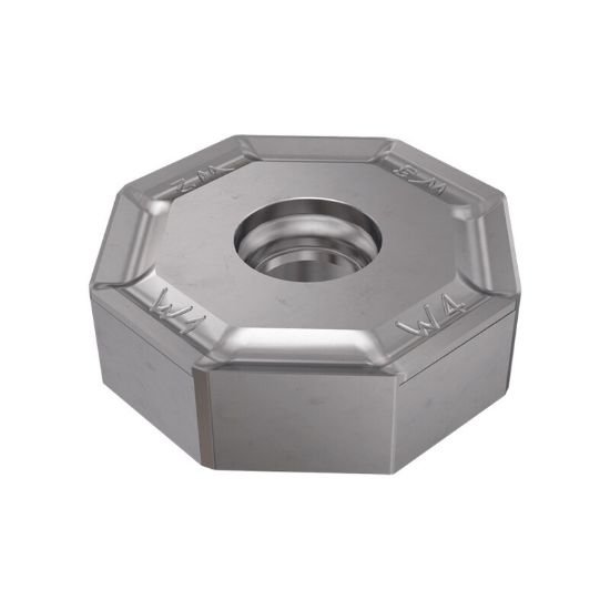 Picture of Iscar ONHU0806AN-N-W IC910 Milling Insert Octagonal 0.020 Corner Radius AlTiN