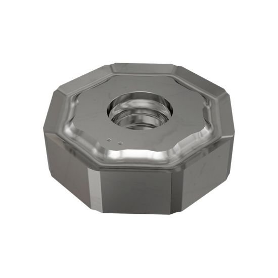 Picture of Iscar ONHU080600-N-PL IC910 Milling Insert Octagonal 0.016 Corner Radius AlTiN
