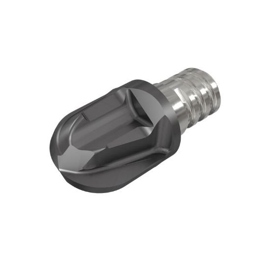 Picture of Iscar MM HRF.500-2T08 IC903 Dia 1/2 SH T08 LOC 0.50 OAL0.9530End Mill,Replacable Head Standard Flute High Helix Carbide TiAlN Single End Ball NoseBall MULTI-Master