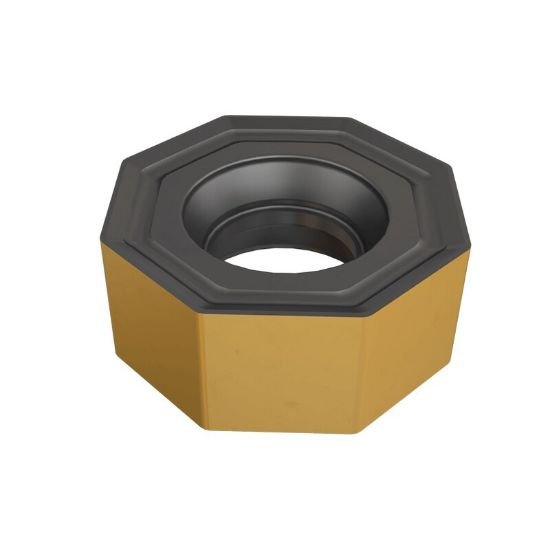 Picture of Iscar ONMU050505-TN-MM IC830 Milling Insert Octagonal 0.020 Corner Radius AlTiN + TiN