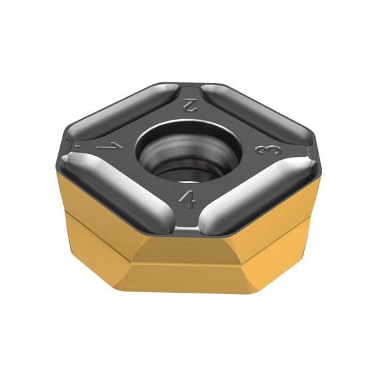 Picture of Iscar IQ845SYHU0503ADN-ML IC830 Milling Insert Square 0.020 Corner Radius AlTiN + TiN