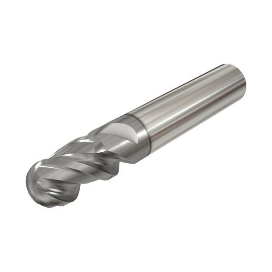 Picture of Iscar EBSI-A-3 500-562-C500 IC900 Dia 1/2 SH 0.50 LOC 0.5620 OAL3.00 End Mill Standard Flute Standard Helix Carbide AlTiN Single End Ball NoseBall SolidMill
