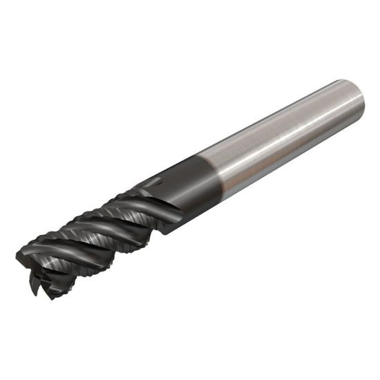 Picture of Iscar ECRI-B4M 250-500-C250 IC900 Dia 1/4 SH 0.2500 LOC 0.50 OAL2.50 End Mill Carbide AlTiN Single End 45.0° Chamfer Solid-SHRed