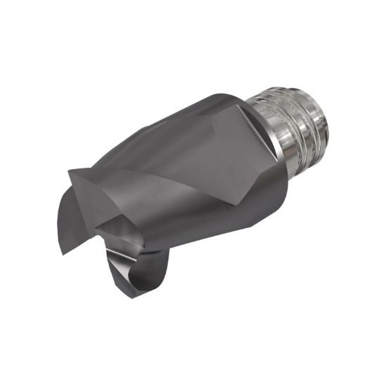 Picture of Iscar MM EC.500B37R015-3T08 IC908 Dia 1/2 SH T08 LOC 0.3740 OAL0.9620Screw On Head Standard Flute High Helix Carbide TiAlN Single End Corner Radius0.0160 0.41mm MULTI-Master