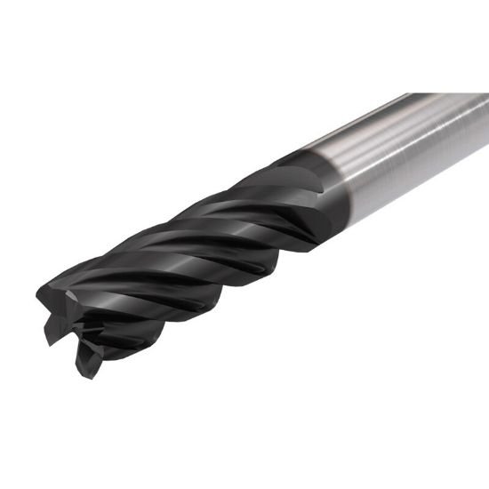 Picture of Iscar ECI-E5L312-780C312CF IC900 Dia 5/16 SH 0.3125 LOC 0.7850 OAL2.50 End Mill Standard Flute Standard Helix Carbide AlTiN Single End 45.0° Chamfer ChatterFree
