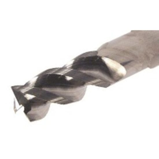 Picture of Iscar ECAI-H3R 375-600/1.1C02CF IC08 Dia 3/8 SH 0.3750 LOC 0.60 OAL2.50 End Mill Standard Flute Standard Helix Carbide Uncoated Single End Corner Radius0.0200 0.51mm ChatterFree