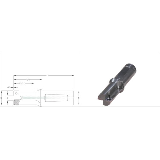 Picture of K-Tool CBN-562 Milling Cutter 0.562 Cutter Diameter 0.500 Weldon