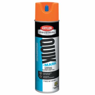 Picture of Krylon 425-A03700004 Krylon Quik-Mark 37004 Fluorescent Orange Alkyd Enamel Paint - 20 Oz Aerosol Can - 17 Oz Net Weight - 93700