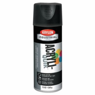Picture of Krylon 425-K01602A07 5-Ball 00609 Ultra-Flat Black Matte Alkyd Enamel Paint - 16 Oz Aerosol Can - 12 Oz Net Weight - 00060