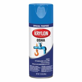 Picture of Krylon 425-K02416777 6‐Pack Of 12 Oz K02416777 Safety Blue Osha Safety Colors Standard Spray Paint