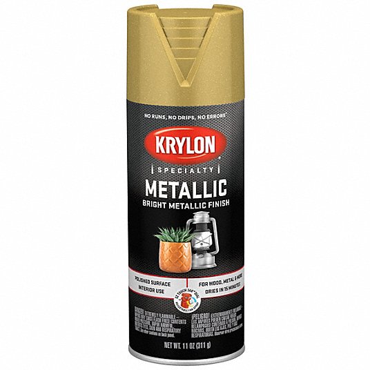 Picture of Krylon K01701A77 Metallic Spray Paint - Bright Gold