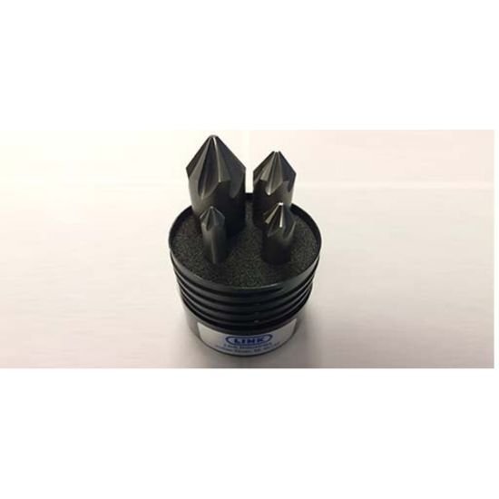 Picture of Link 05-CO-568 90° 6FL Cobalt Countersink 4 PC Set (3/8, 1/2, 3/4 & 1)