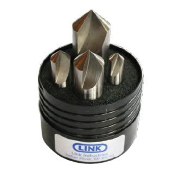 Picture of Link 05-L2-377 60° 1FL HSS Chamfer 4 PC Set (3/8, 1/2, 3/4 & 1)