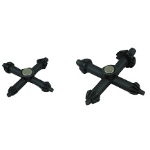 Picture of Lisle KN6512060 CNC Tapers Lisle 4-way drill chuck keys are designed to open or tighten most chucks from a variety of manufactures. They are constructed from high-strength alloy steel, and feature strong neodymium magnets for attachment close to the worksite or toolbox. Lisle keys are available for both 3/8 in. or 1/2 in. drill chucks.