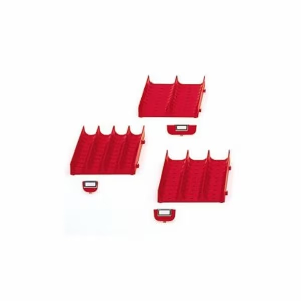 Picture of Lista Std-2 Lista Slotted Grooved Tray Divider, For Use With: Sgt-2 Slotted Grooved Tray, 2-7/8 In W X 15/16 In H, Plastic, Red