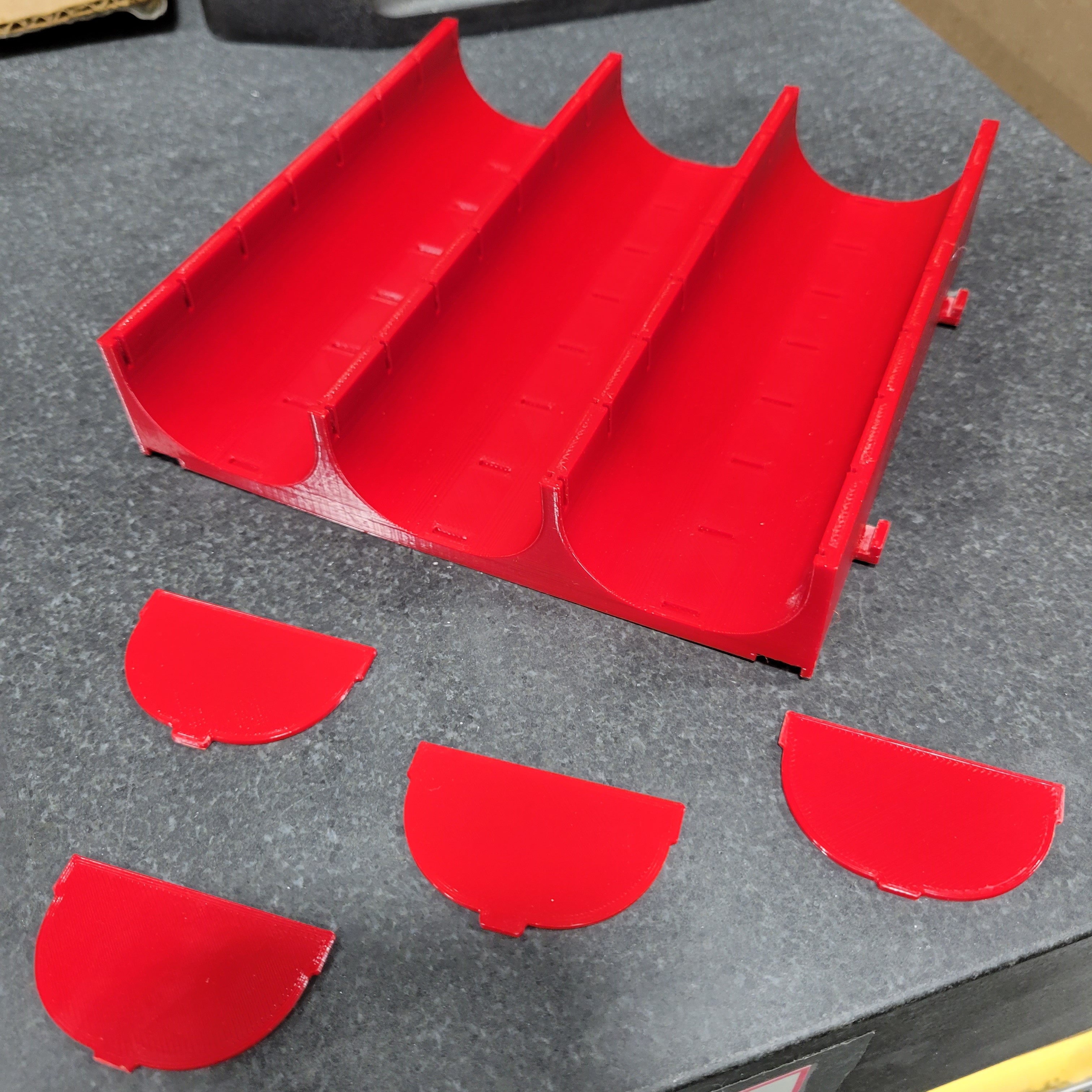 Picture of Lista Std-3 Grooved Tray Dividers, 1-3/4". Dimensions: 1.75" Wide X .1" Deep X .75" High