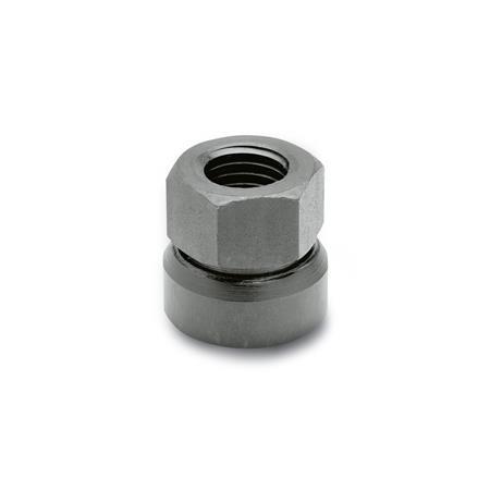 Picture of Mahr 2202742 Nut,Swivel,Hex, 3/8-32, 300 Series Ss,.437 Af,.594"Lg.