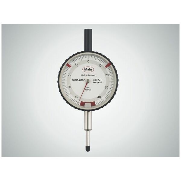 Picture of Mahr 4317000KAL 810 SB, Dial Indicator,.010 mm ShockProof, Range +/- 0,4mm W/Cal