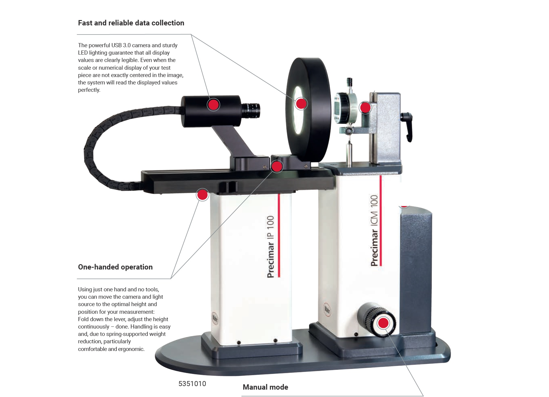 Picture of Mahr 5351000 Precimar Icm 100 Meas. Unit Mpe=0,2 + L/250