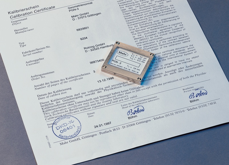 Picture of Mahr 9967905 Calibration, Pgn-1 Geometric Standard,