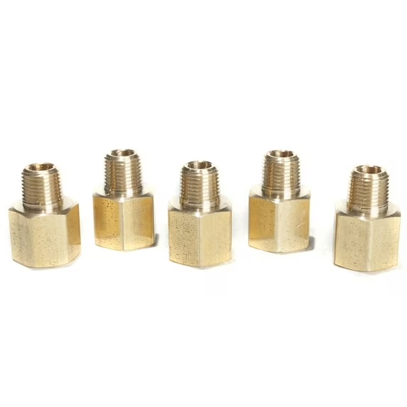 Picture of Mahr Aad-167 Adaptor, 9/32-40 F, 1/16 Npt M .81" Lg, Brass