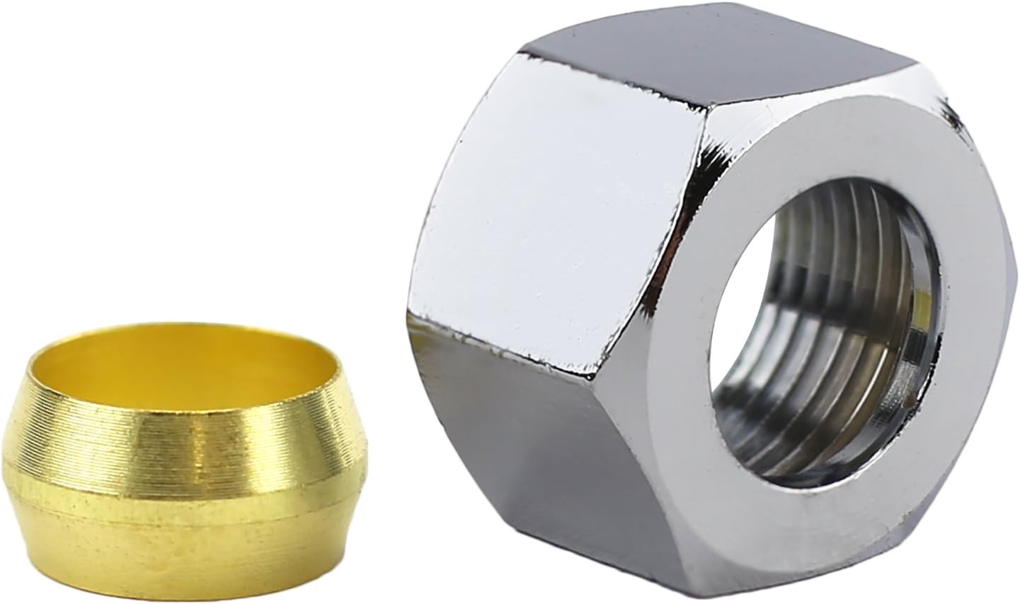 Picture of Mahr Ant-16 Nut, Compression, Hex, 1/2" A.F., 1/4"Od, Brass