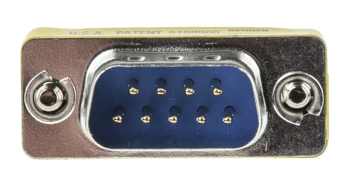 Picture of Mahr Ecn-1461 Conn., 9 Pin, "D" Adaptor, W/ Latches