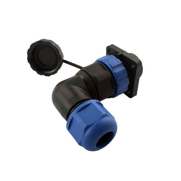 Picture of Mahr Ecn-1629 Conn., Rt Ang. Header W\ Flang 6 Pin