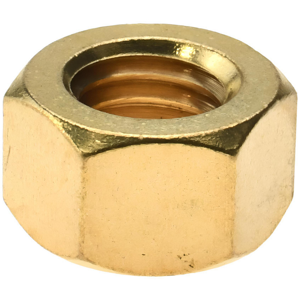 Picture of Mahr Ent-1050 Nut, Hex, #6-32, .312 A.F, 7/64 Thk, Eas-1399, Brass