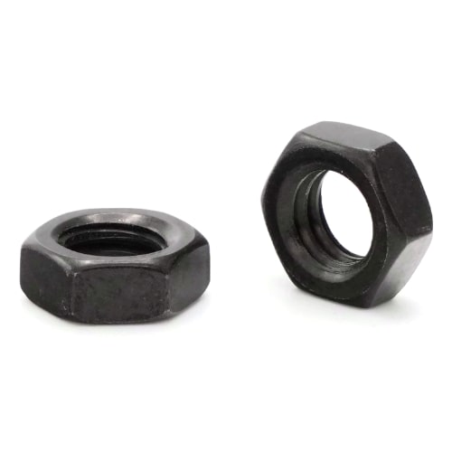 Picture of Mahr Nt-1010 Nut, Jam, 57B, 5/8-18, .9375 A.F., .38"Thk, Blk Oxide