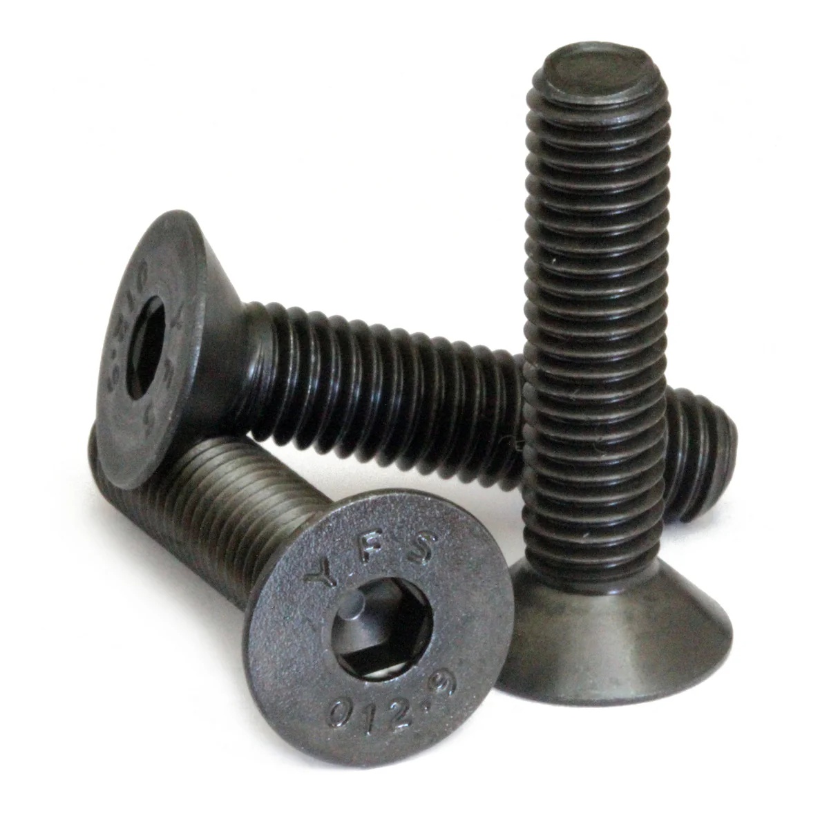 Picture of Mahr Sw-1384 Screw, Fhcs, #8-32, .625", Blkn Slotted