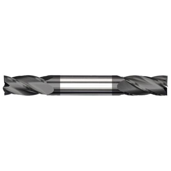 Picture of MasterCut Dia 1/32 SH 0.1250 LOC 0.0937 OAL2.00 End Mill Standard Flute Standard Helix Carbide AlTiN Double End Square Sharp
