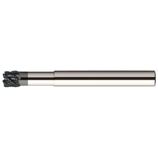 Picture of MasterCut Dia 1/8 SH 0.1250 LOC 0.1250 OAL2.2500 End Mill Standard Flute Variable Helix Carbide nACRoA Single End Corner Radius0.0100 0.25mm MOLD MillS
