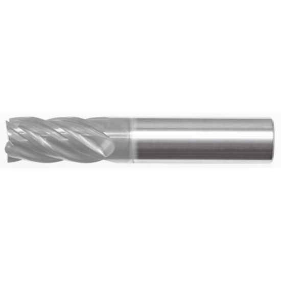 Picture of MasterCut Dia 3/8 SH 0.3750 LOC 0.8750 OAL2.50 End Mill Standard Flute Variable Helix Carbide nACRoA Single End Square Sharp V5 Ultra