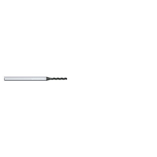 Picture of Micron 2.CD.050210.A Carbide Drill Solid 130° 0.082 Diameter Cylindrical 0.157 2.362 OAL 3 Flute 5.0XD