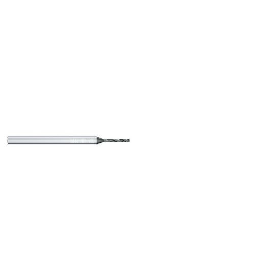 Picture of Micron 2.CD.080185.In Carbide Drill Solid 130° 0.072 Diameter Cylindrical 0.118 2.165 OAL 2 Flute 8.0XD