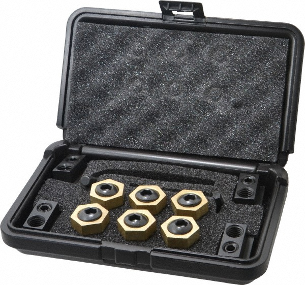 Picture of Mitee-Bite 10644 Fixture Clamp T-Slot Set: 12 Pc, 1/2-13 Stud Thread, 5/8" T-Slot, 1" Step Block Width. 3/8" Nut Width