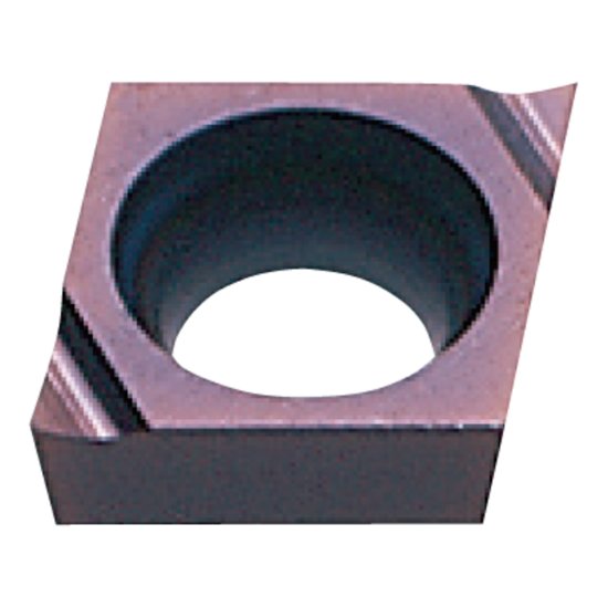 Picture of CCGT03S101L-F VP15TF Mitsubishi CCGT03S101L-F VP15TF 80.0° Positive Carbide 0.0040 0.10mm Radius Medium, Semi Finishing