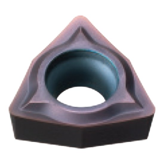 Picture of WCGT 32.51MJ VP10RT Mitsubishi WCGT 32.51MJ VP10RT Trigon Positive Carbide 0.0160 0.41mm Radius Finishing, Semi Finishing