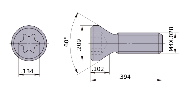 Picture of Mitsubishi TPS43 Spare Part 405155 TPS43 Screw