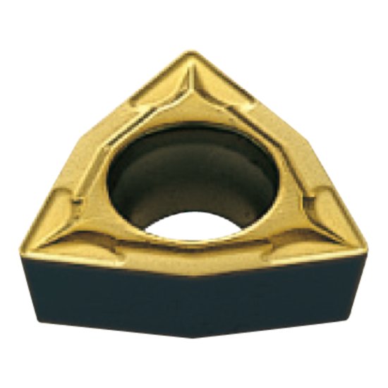 Picture of WCMT 32.51 MP3025 Mitsubishi WCMT 32.51 MP3025 Trigon Positive Cermet 0.0160 0.41mm Radius Finishing, Semi Finishing