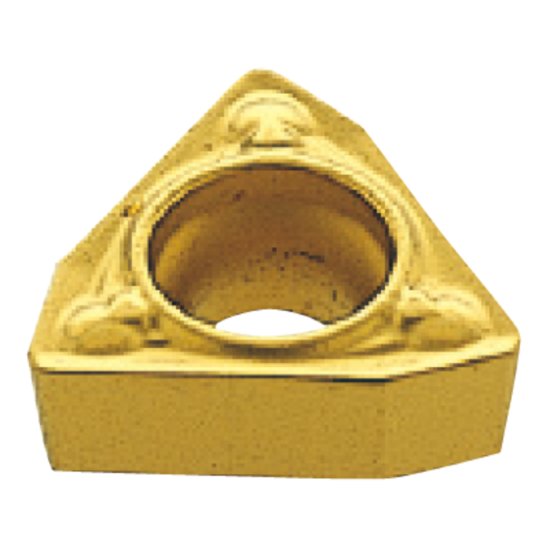 Picture of WBMT 1.51.51LMV MC6025 Mitsubishi WBMT 1.51.51LMV MC6025 Trigon Positive Carbide 0.0150 0.38mm Radius Finishing, Semi Finishing