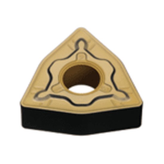 Picture of WNMG432RP UE6105 Mitsubishi WNMG080408RP UE6105 Trigon Negative Carbide 0.0310 0.79mm Radius Roughing, Medium