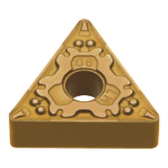 Picture of TNMG332LM MC7015 Mitsubishi TNMG160408LM MC7015 Triangle Negative Carbide 0.0310 0.79mm Radius Medium, Semi Finishing