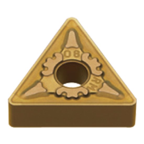 Picture of TNMG332RM MC7025 Mitsubishi TNMG160408RM MC7025 Triangle Negative Carbide 0.0310 0.79mm Radius Medium, Semi Finishing