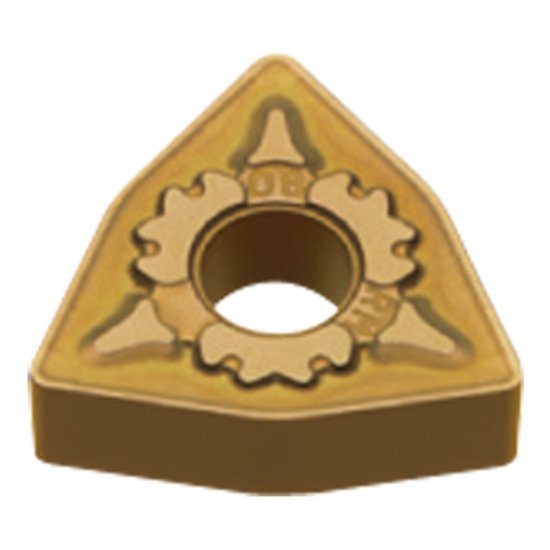 Picture of WNMG432RM MC7025 Mitsubishi WNMG080408RM MC7025 Trigon Negative Carbide 0.0310 0.79mm Radius Roughing, Medium