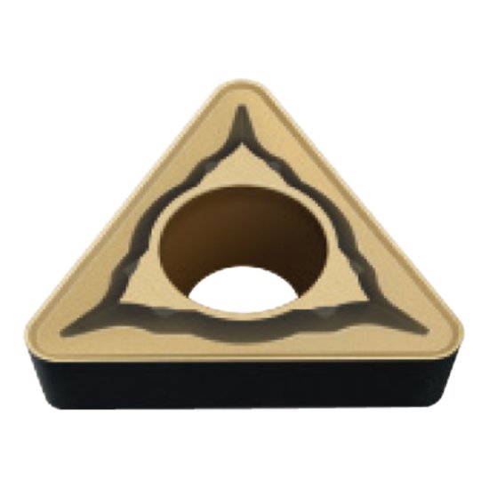 Picture of TCMT2.521MP MC6025 Mitsubishi TCMT130304MP MC6025 Triangle Positive Carbide 0.0160 0.41mm Radius Finishing, Semi Finishing