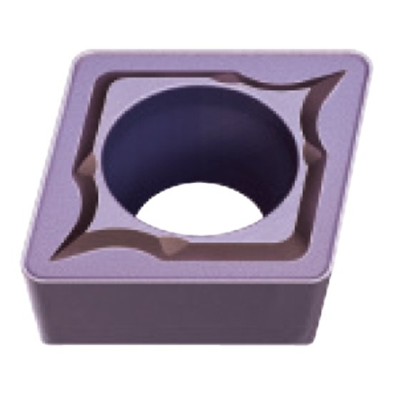 Picture of CCMT32mm MC7025 Mitsubishi CCMT0408mm MC7025 80.0° Positive Carbide 0.0310 0.79mm Radius Finishing, Semi Finishing